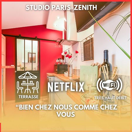 Paris-Zenith-Bienvenue-Terrasse-Netflix Apartamento Pantin Exterior foto