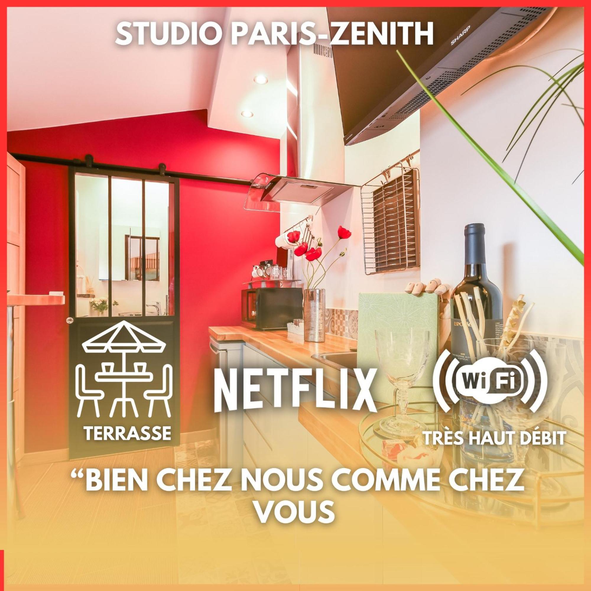 Paris-Zenith-Bienvenue-Terrasse-Netflix Apartamento Pantin Exterior foto